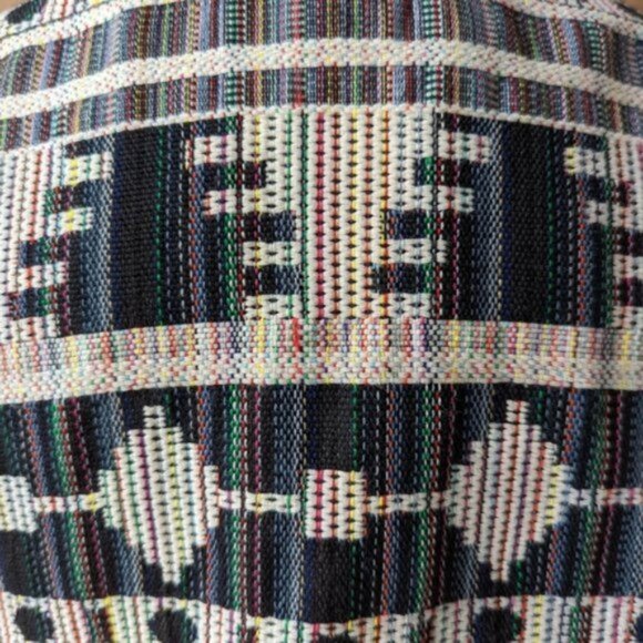 Kenneth Cole Reaction asymmetrical zip Aztec vest jacket - Picture 8 of 9